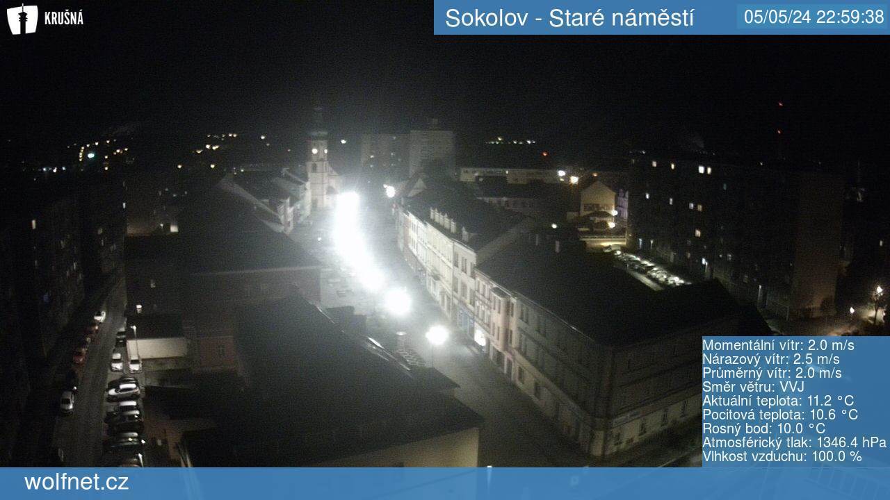 Webkamera Sokolov - Staré náměstí LIVE